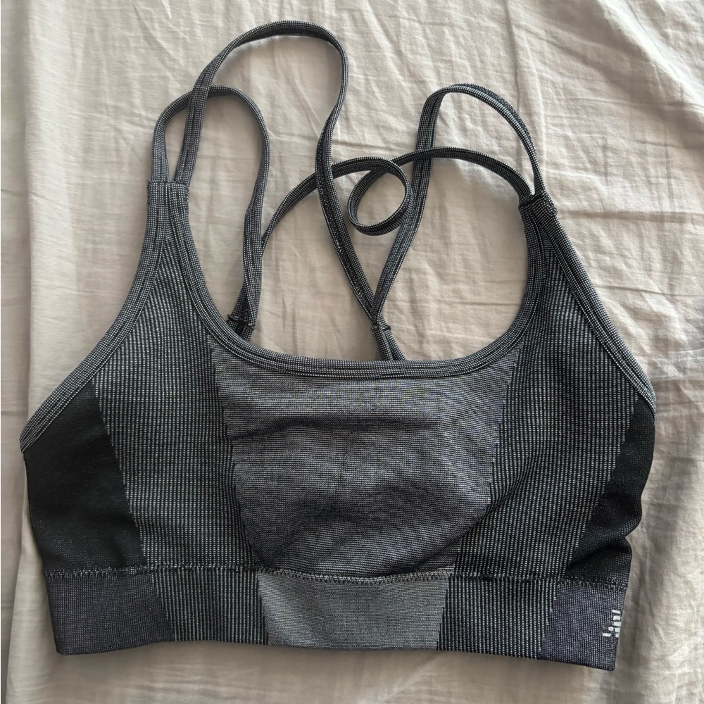 Women's New Balance Gray Sports Bra